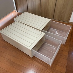 衣装ケース　2個の画像
