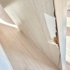 【無料】天板 プリント化粧板 ホワイト系（一部欠けあり）の画像