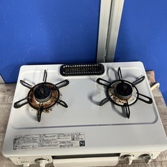 Paloma パロマ　都市ガス2口ガステーブル IC-S37KSH-R ホワイト　2019年製の画像