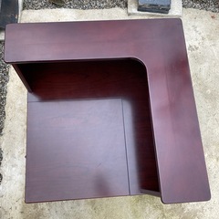 karimoku コーナーテーブル　の画像