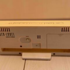 イデアインターナショナル ウェザー電波LCDアラームクロック LCR090-WHの画像