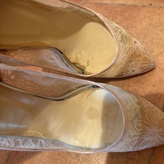 花柄パンプスの画像