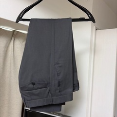 オリヒカビジネススーツジャケット＋パンツ（グレー)の画像