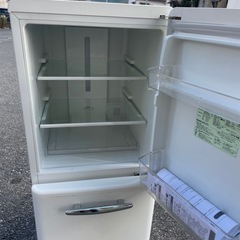 北九州市内配送無料　保証付き エディオン 冷蔵庫 149L レトロ調 ANG-RE151-A1 2019年製の画像