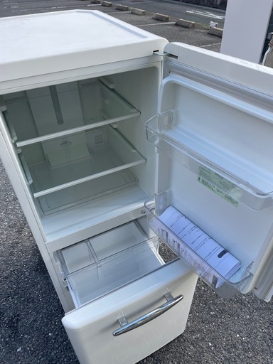 北九州市内配送無料　保証付き エディオン 冷蔵庫 149L レトロ調 ANG-RE151-A1 2019年製