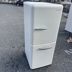 北九州市内配送無料　保証付き エディオン 冷蔵庫 149L レトロ調 ANG-RE151-A1 2019年製の画像