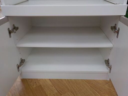 ミドルレンジボード ホワイト 幅60×高89㎝ レンジ台 キッチン収納 食器棚 白　西岡店