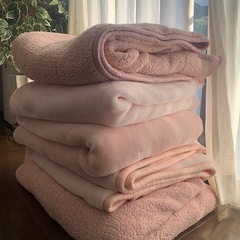 ピンク　毛布　5枚　シングルの画像
