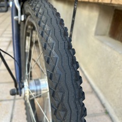 自転車　ネイビー　変速ありの画像