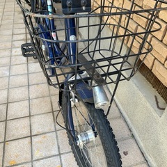 自転車　ネイビー　変速ありの画像