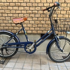 自転車　ネイビー　変速ありの画像