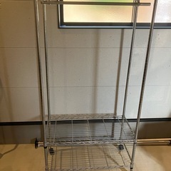 メタルラック　スチールラック　洋服掛け　収納の画像