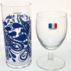 【未使用】レトログラス10個 サントリー ノベルティの画像