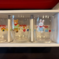 ミキハウス　ガラスコップ
の画像
