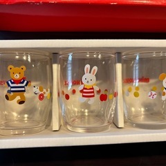 ミキハウス　ガラスコップ
の画像