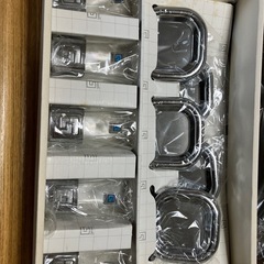 グラス、ソーサー、お盆の画像