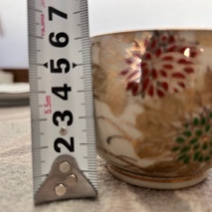 九谷焼き湯呑み5個の画像