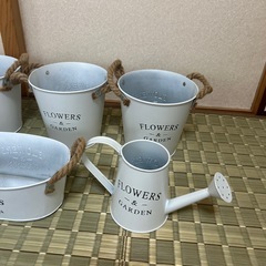 ガーデニング　セット　アンティーク　7点セット　ジョウロの画像