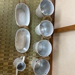 ガーデニング　セット　アンティーク　7点セット　ジョウロの画像