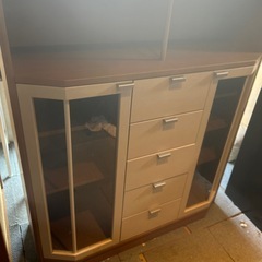 リビング収納　収納棚の画像