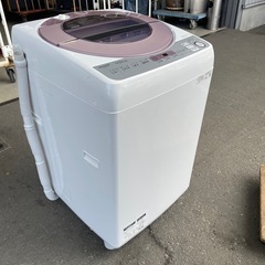 北九州市内配送無料　保証付き ES-GV7D-P 全自動洗濯機 ピンク系 [洗濯7.0kg /乾燥機能無 /上開き]の画像
