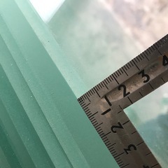 無料です！厚み8mmのしっかりしたガラス棚・板の画像
