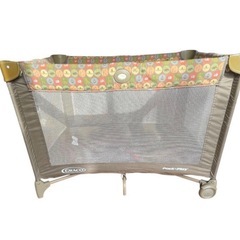 GRACO 折りたたみ式プレイサークル　プレイヤード　ベビーベッドグレコ パッキンプレイヤード バシネット の画像