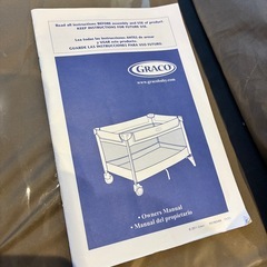 GRACO 折りたたみ式プレイサークル　プレイヤード　ベビーベッドグレコ パッキンプレイヤード バシネット の画像