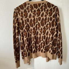 レオパード柄 ニット　#カーディガン ブラウン系の画像