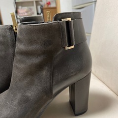 ショートブーツ23.5 ブラウン　ヒール高8.5の画像