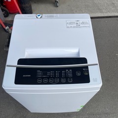 北九州市内配送無料　保証付き アイリスオーヤマ IRIS OHYAMA 全自動洗濯機 6.0kg 風乾燥 ホワイト IAW-T604Eの画像