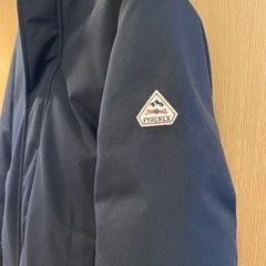 【超美品】先着限りPYRENEX ネイビーダウンジャケット フード付きの画像