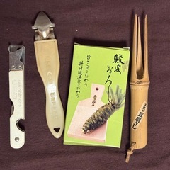 栓抜き　缶切り　わさびおろし　豆腐さし　いろいろの画像