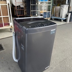 北九州市内配送無料　保証付き ハイアール2023年製全自動洗濯機 ブラック JW-U55L-K [洗濯5.5kg /簡易乾燥(送風機能) /上開き]の画像