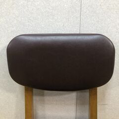 Rasic ラシック ダイニングチェア 1脚 木製フレーム 合皮座面 背もたれ鋲打ち カフェ風 店舗什器にも　【糸島市内 送料無料】251230-4の画像