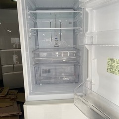 北九州市内配送無料　保証付き シャープSJ-PD27C-W 冷蔵庫 ホワイト系 [271L /2ドア /右開きタイプ]の画像