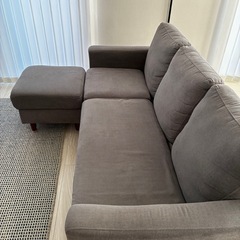 組み替えソファ/２〜3人掛け/グレー/シンプルの画像