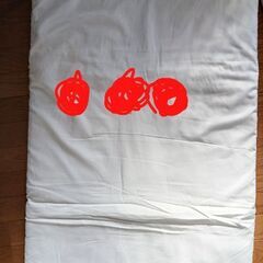 記名あり・持ち運びバッグつき　お昼寝敷布団&掛け布団の画像