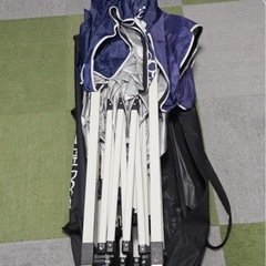 FIELDOOR ワンタッチ　テント 3m×3m サイドシート付枚・収納バッグ付の画像