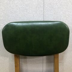 Rasic ラシック ダイニングチェア 1脚 木製フレーム 合皮座面 背もたれ鋲打ち カフェ風 店舗什器にも　【糸島市内 送料無料】251230-4の画像