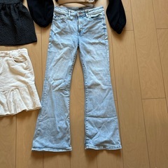 【引き取り限定】豪華6点セット✨フレアデニム・カーデ・キャミ・スカート・帽子・ベルトの画像