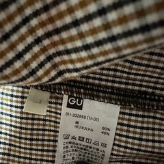 GU シャツジャケット Lサイズ ジャケットとシャツの中間生地の画像