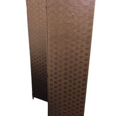 25R557 ジ 4連 パーテーション ブラウン 衝立 間仕切り 中古品の画像