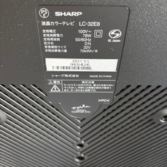 テレビ　AQUOS 32インチ　2011年製の画像