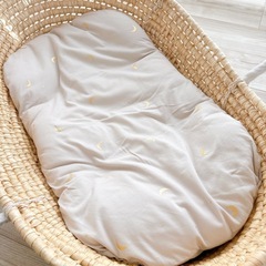 【美品】PUPPAPUPO クーファン＋抱っこ布団  天竺ニット 綿100% クーファン クーハン だっこふとん 背中スイッチの画像