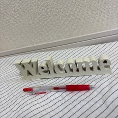 【結婚式で1度のみ使用】Welcome木のプレートの画像