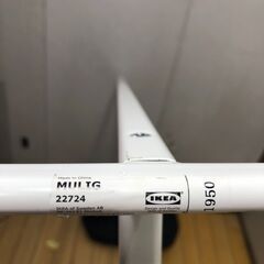 IKEA MULIG ハンガーラック 2台セット 白 黒 スチール製 衣類収納 コート掛け 来客用 シンプルデザイン　88115-6-001の画像