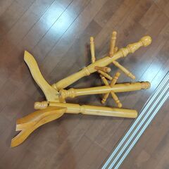 【値下げしました】木製ポールハンガーの画像