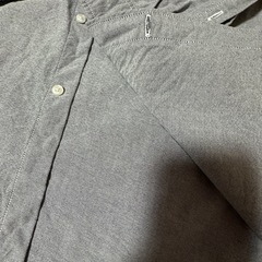 ユニクロ グレー ネルシャツ XLサイズ  SLIM FITの画像
