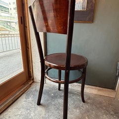 古い 曲木 木製 チェア 椅子 古家具の画像